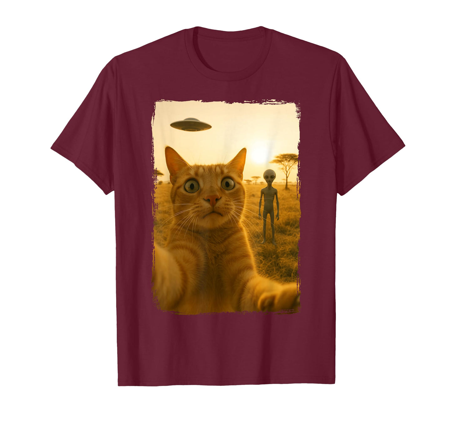 Cat Alien Selfie T-Shirt