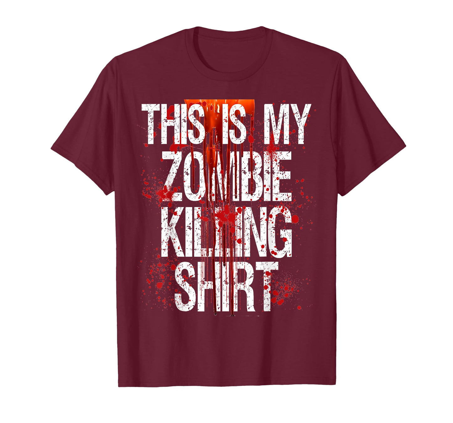 Halloween T-Shirt Gift Shop This Is My Zombie Killing Shirt T-Shirt