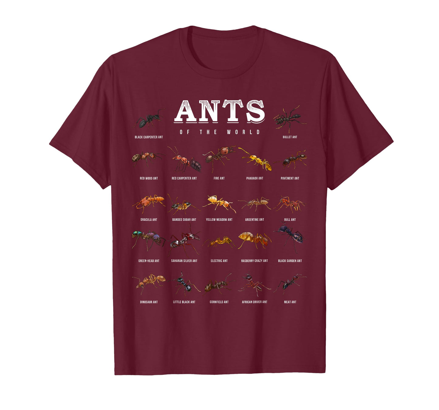Ants Of The World Shirt Funny Ant Keeper T-Shirt