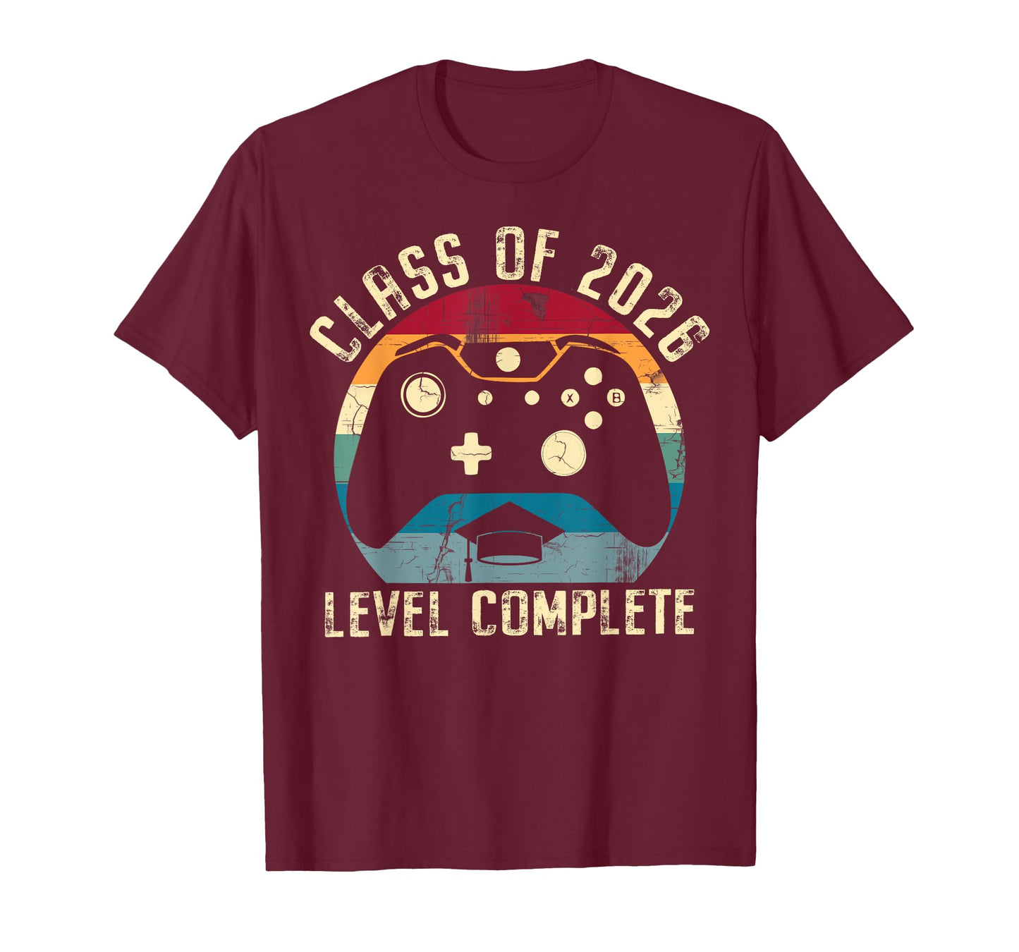 Class Of 2026 Level Complete Video Gamer Senior Graduation T-Shirt