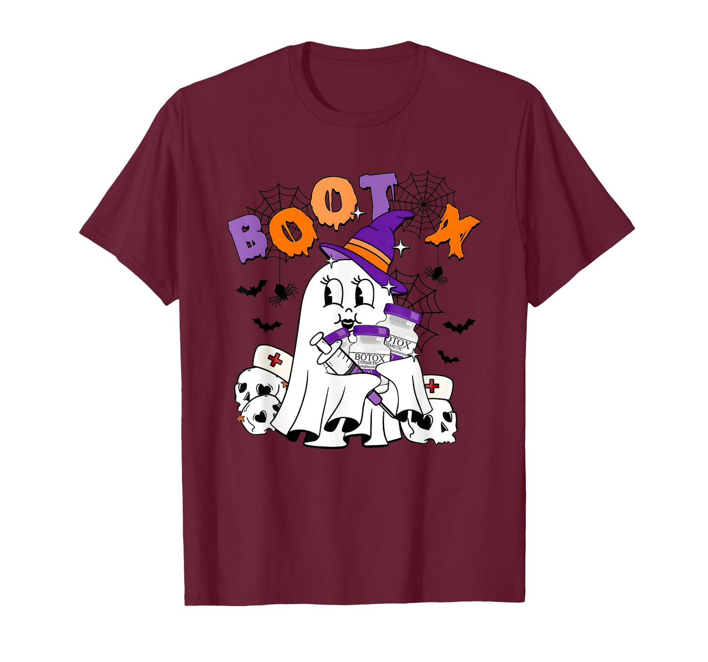 Cute Ghost BooTox Nurse Injector Halloween Plastic Surgery T-Shirt