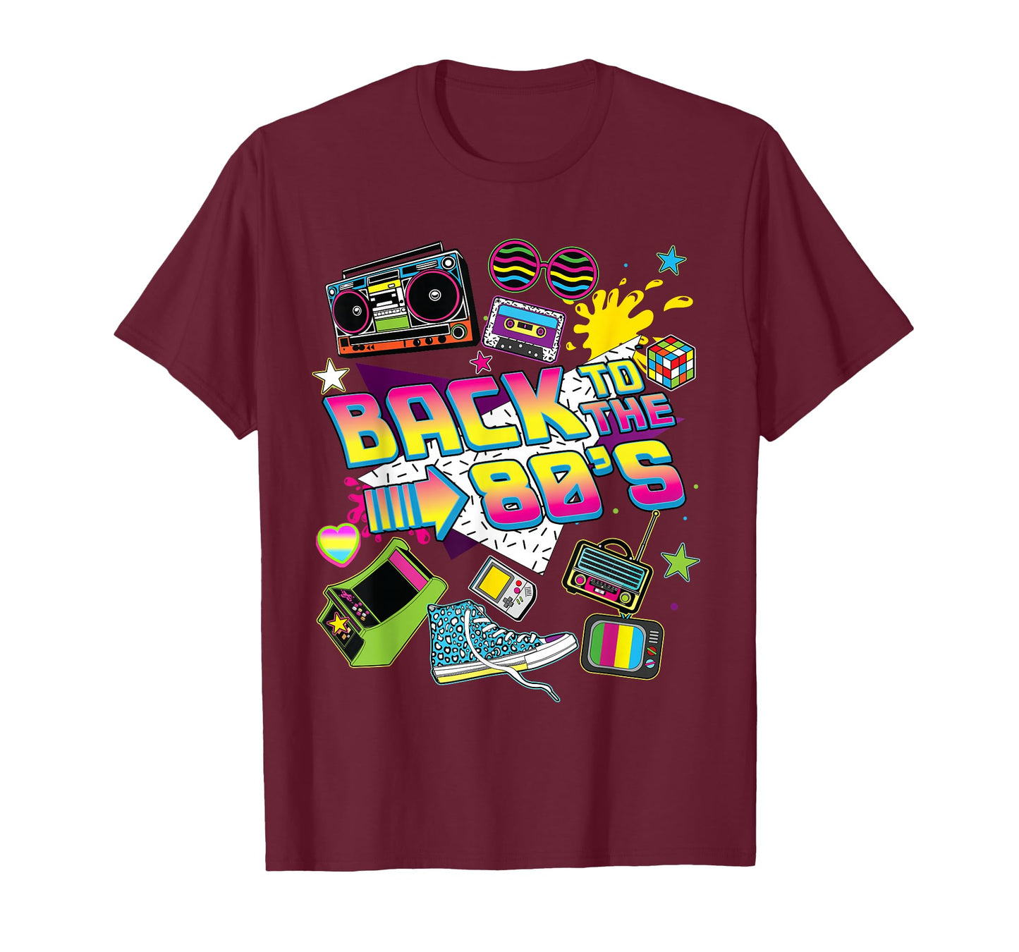 Back To The 80s Costumes Women I Love 80s Birthday Party Men T-Shirt