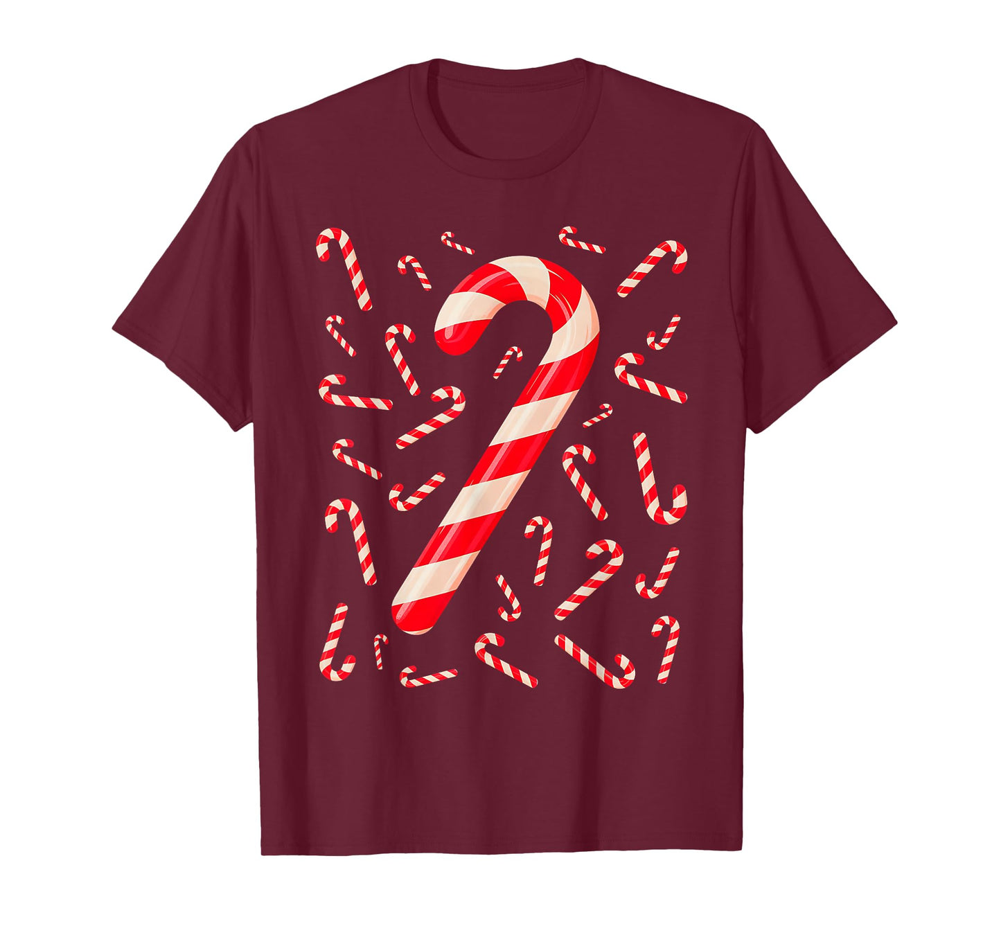 Candy Cane Christmas Matching Family Funny Xmas Pajamas T-Shirt