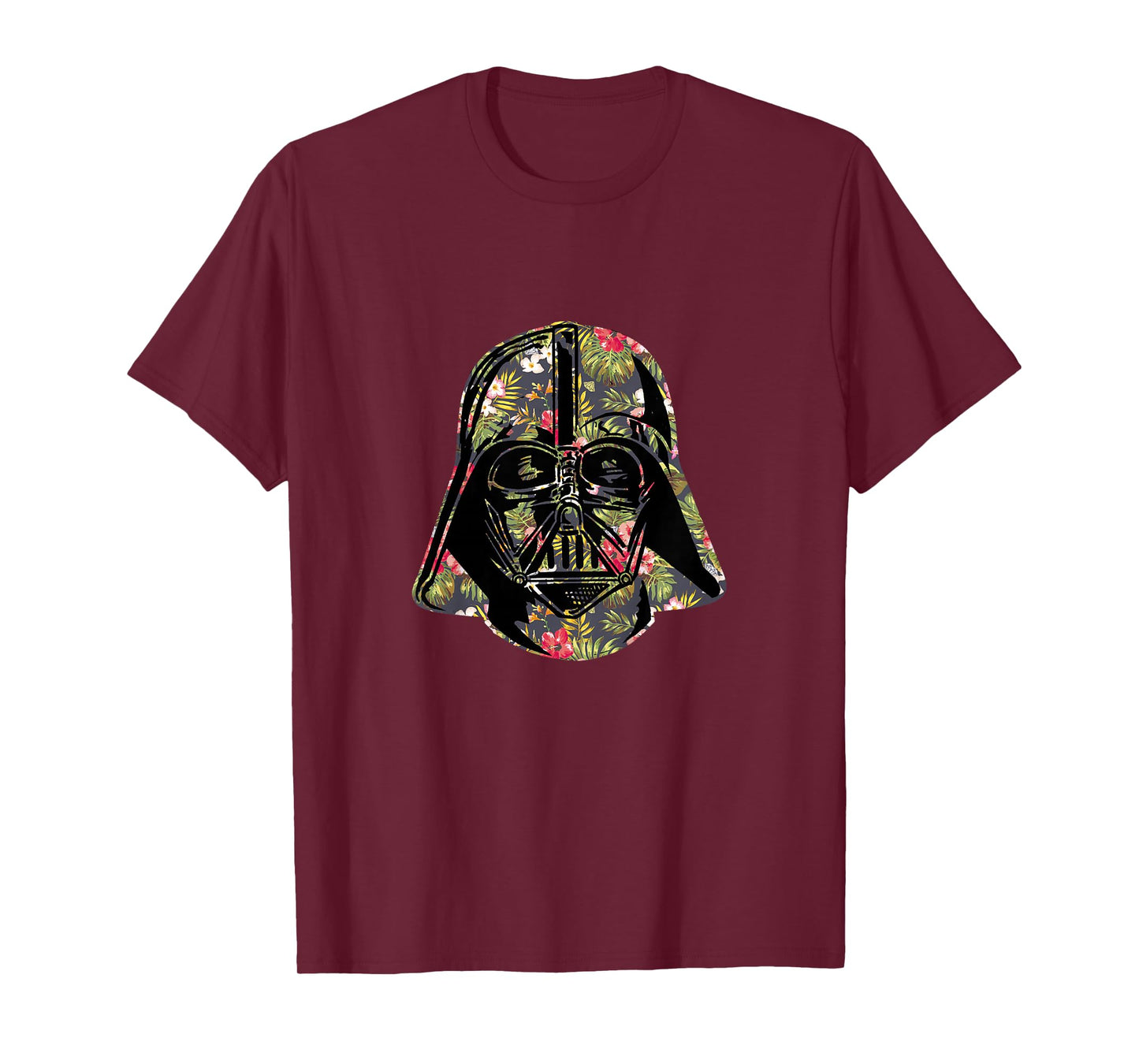 Star Wars Classic Darth Vader Floral Tropical Helmet T-Shirt