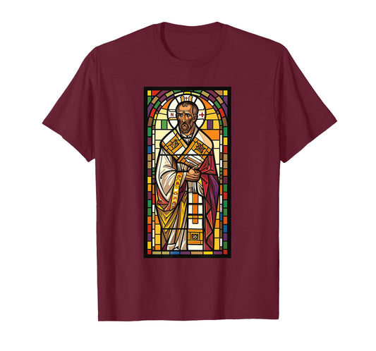 Gregory of Nyssa Stained Glass T-Shirt