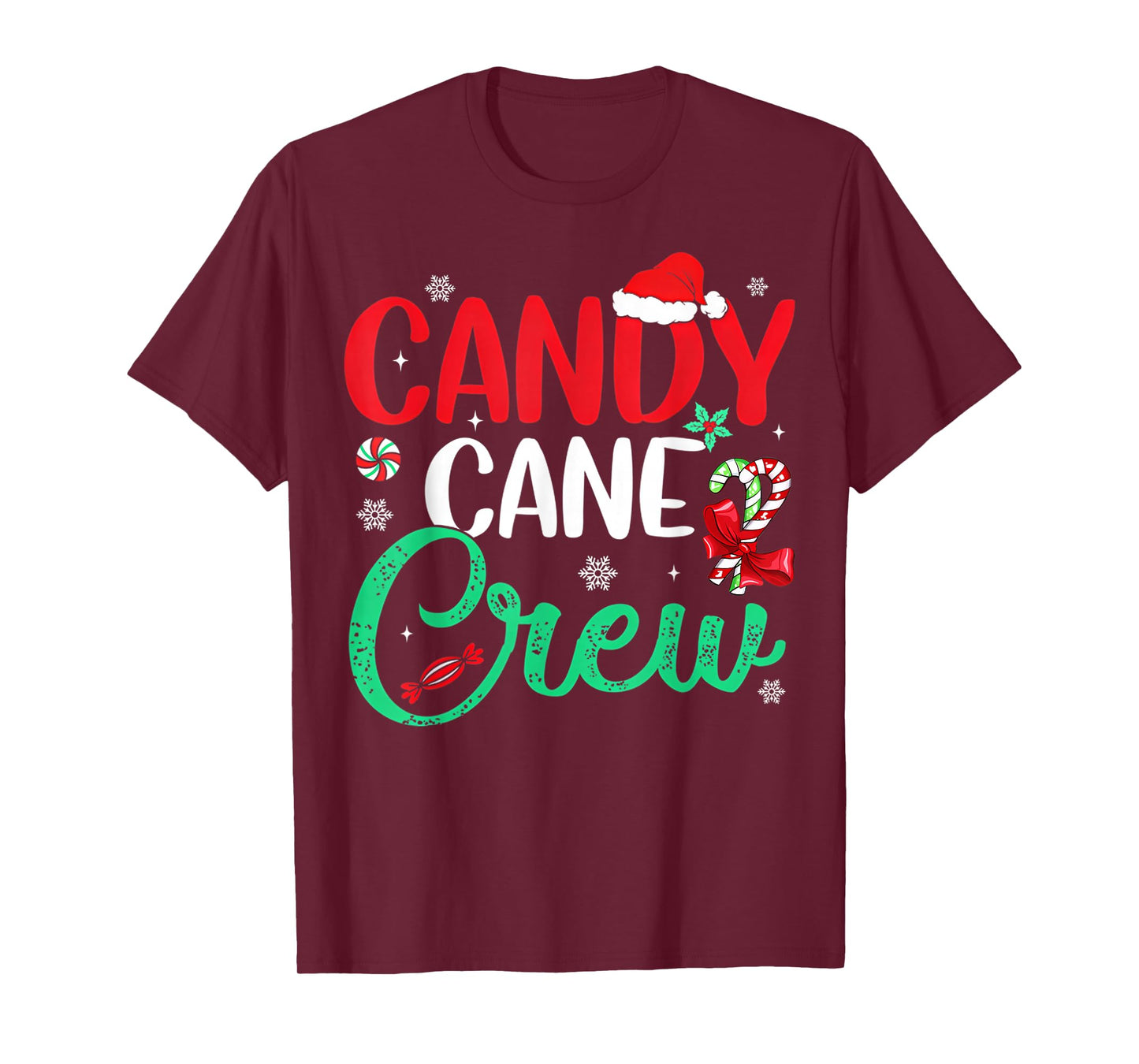 Christmas Candy Cane Funny Holiday Family Matching Pajama PJ T-Shirt
