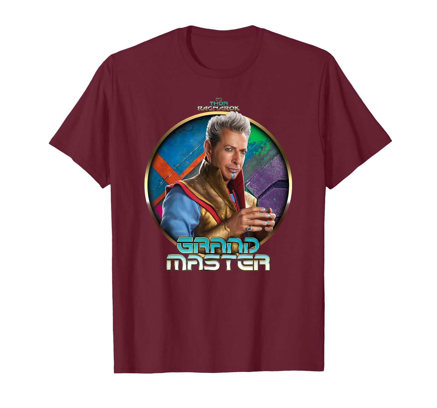 Marvel Thor Ragnarok The Grandmaster Profile Badge T-Shirt T-Shirt