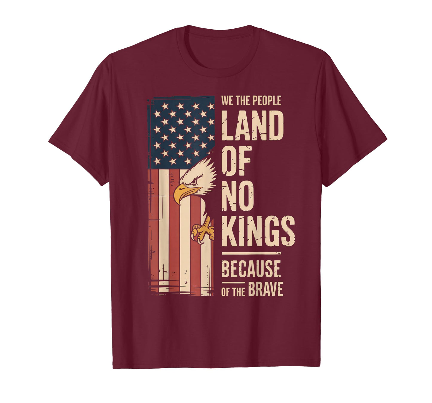 Land of No Kings Because of The Brave No Kings Day T-Shirt