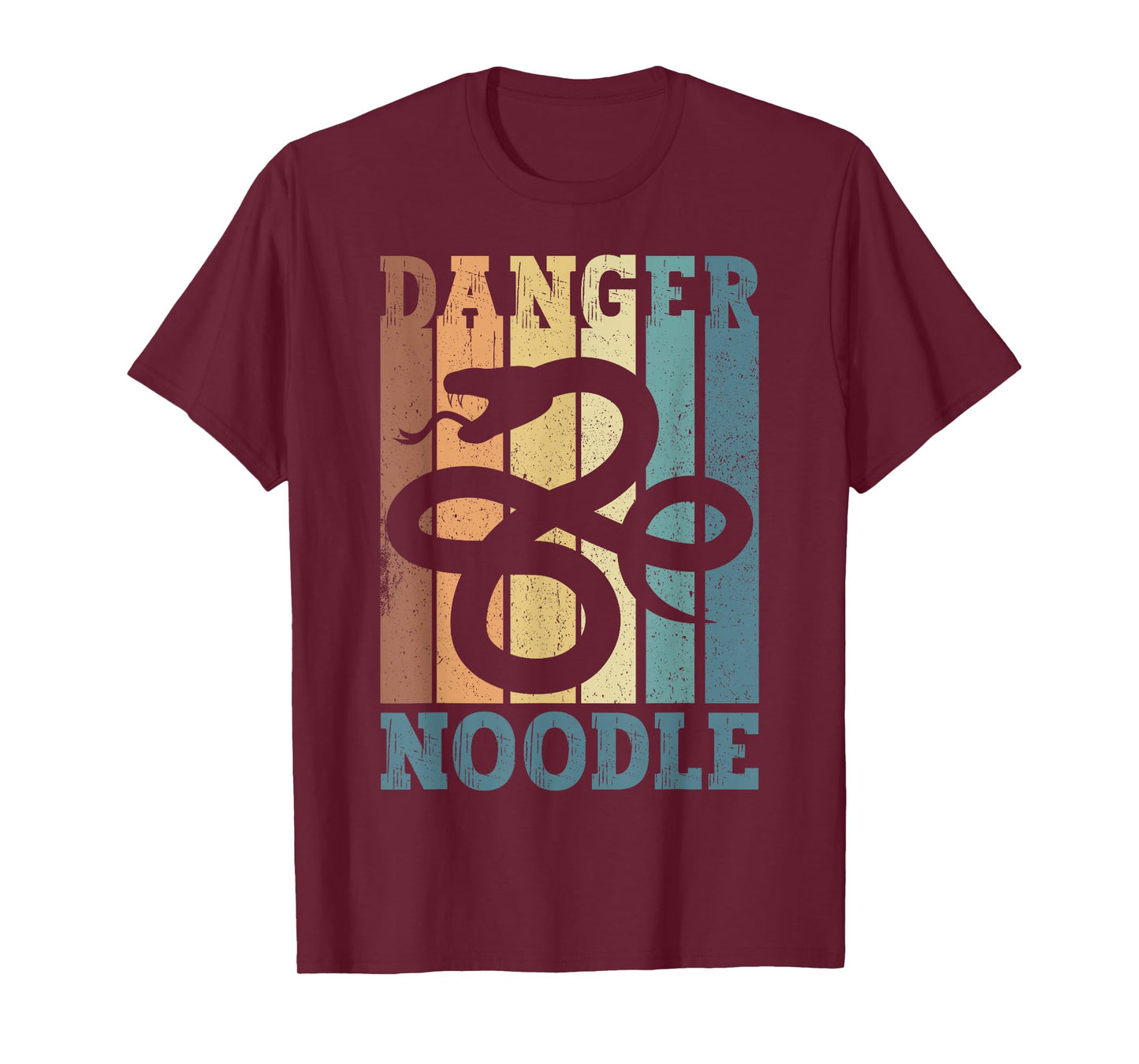Snake Danger Noodle Retro T-Shirt