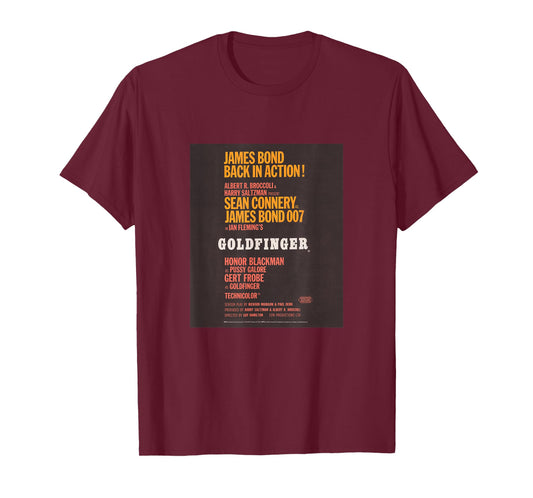 Official James Bond 007 Goldfinger T-Shirt