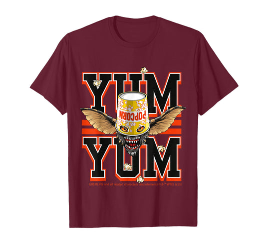 Gremlins Halloween Design Yum Yum Popcorn T-Shirt
