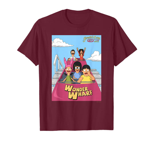 The Bob's Burgers Movie Wonder Wharf Roller Coaster T-Shirt