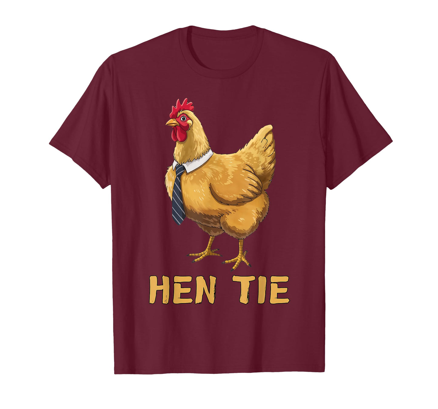 Hen Tie Funny Chicken Anime Lover Shirts Humor Graphic Tees T-Shirt