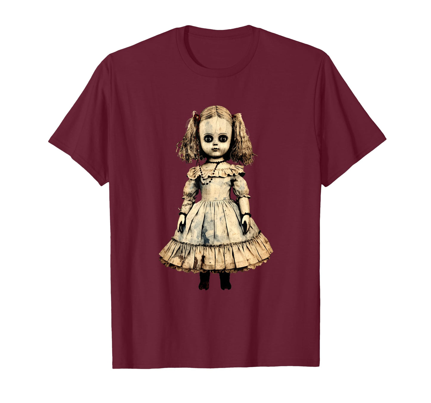 Vintage Scary Horror Doll Supernatural Gothic T-Shirt