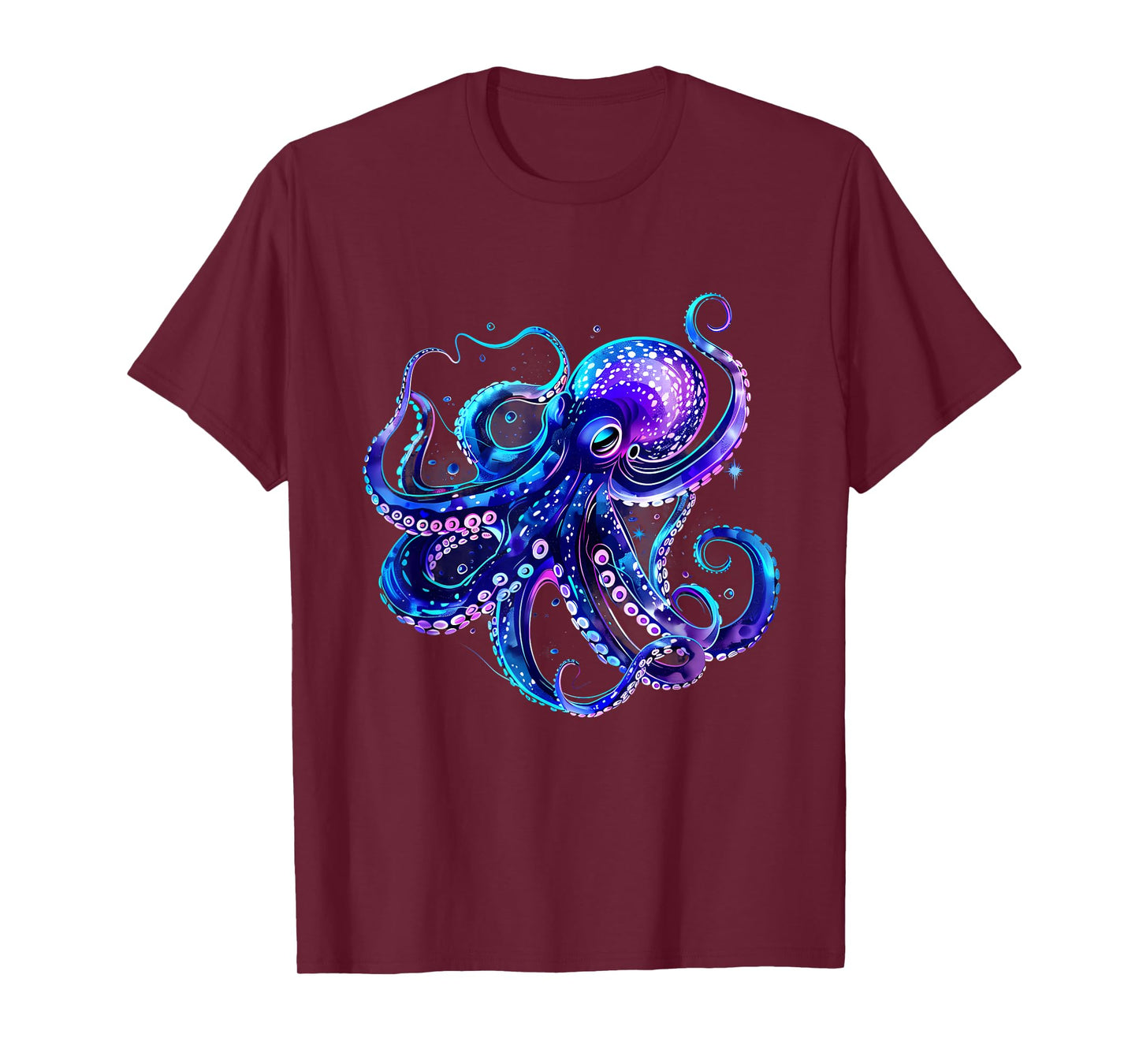 Octopus Artwork Sea Ocean Animal Lover Motif Sea Creature T-Shirt