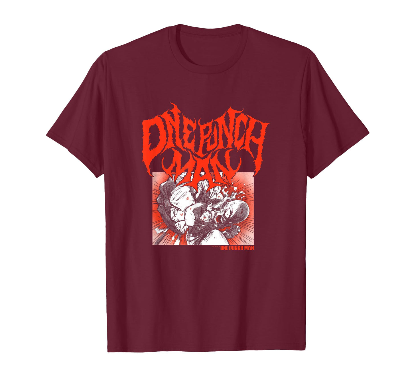 One Punch Man Metal Inspired Logo T-Shirt Small