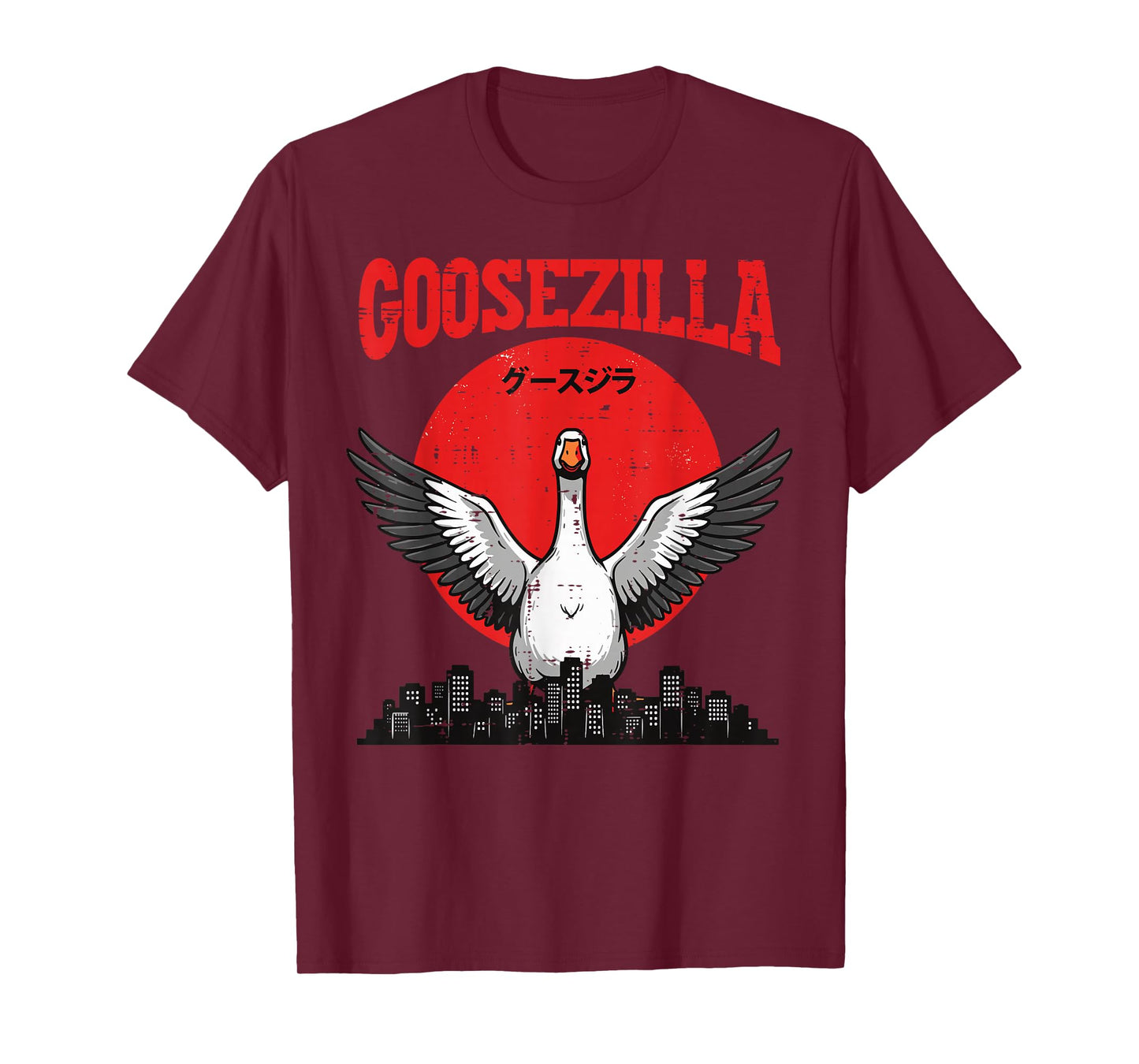 Goose Monster Goosezilla Funny Japanese Meme Men Women Kids T-Shirt