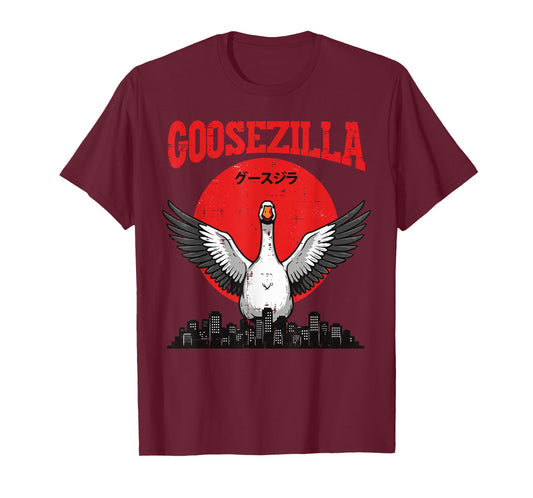 Goose Monster Goosezilla Funny Japanese Meme Men Women Kids T-Shirt