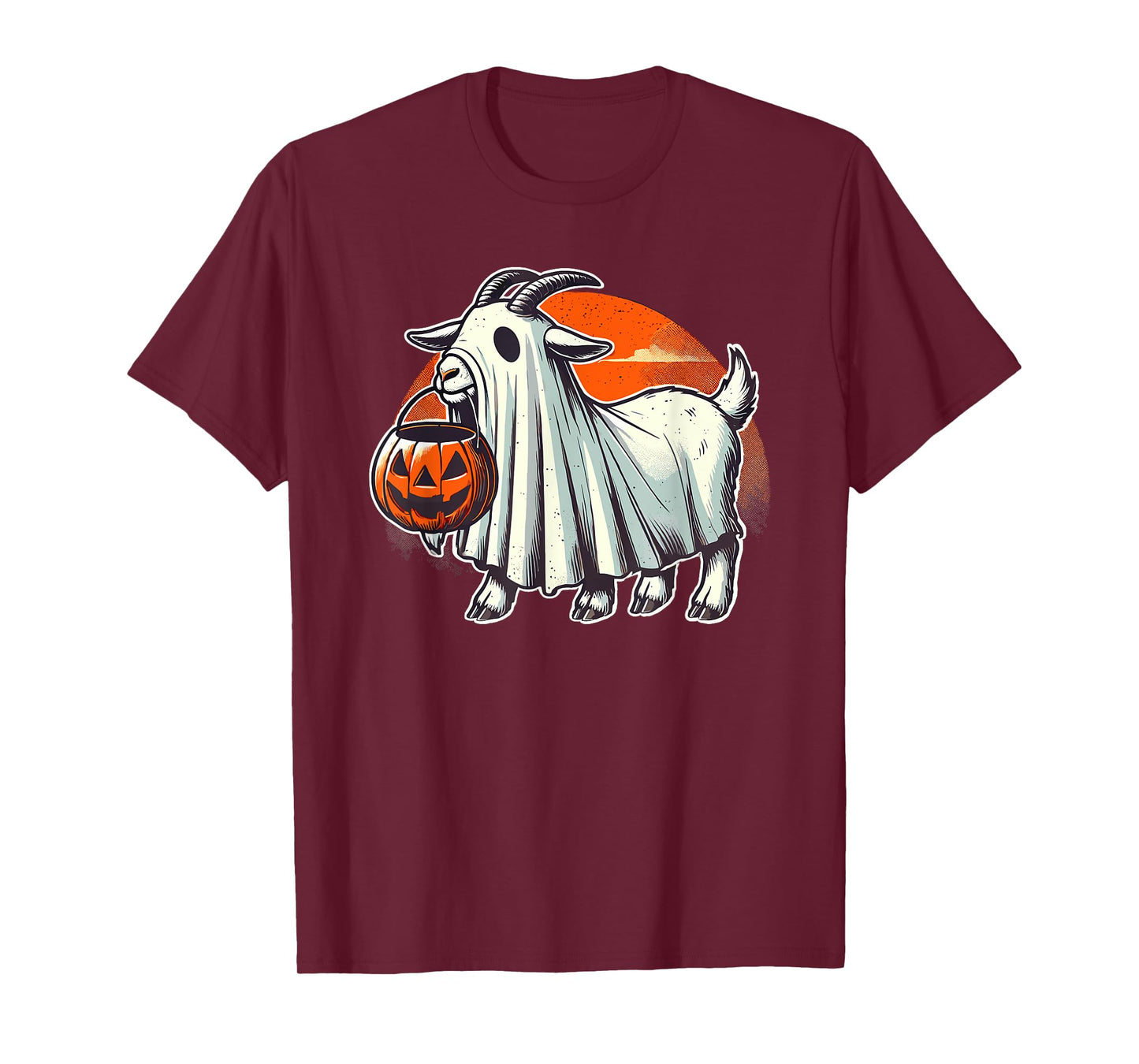 Cute Goat Ghost Pun Meme Trick or Treat Funny Halloween T-Shirt