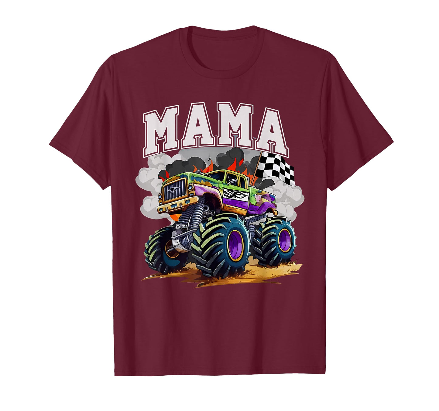 Mama Truck Mom Monster Trucks Are My Jam Truck Lovers Mother T-Shirt