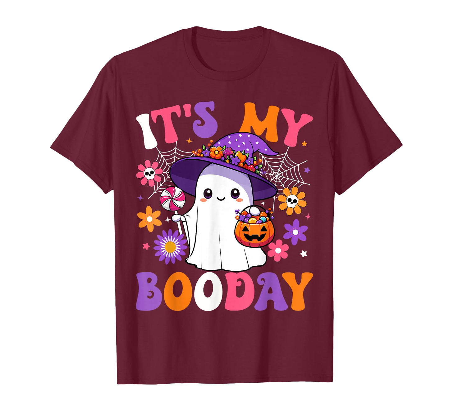 It's My Boo Day Anniversary Funny Halloween Birthday Ghost T-Shirt