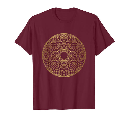 Sacred Geometry Torus Yantra Geometric Spiritual Mandala Art T-Shirt