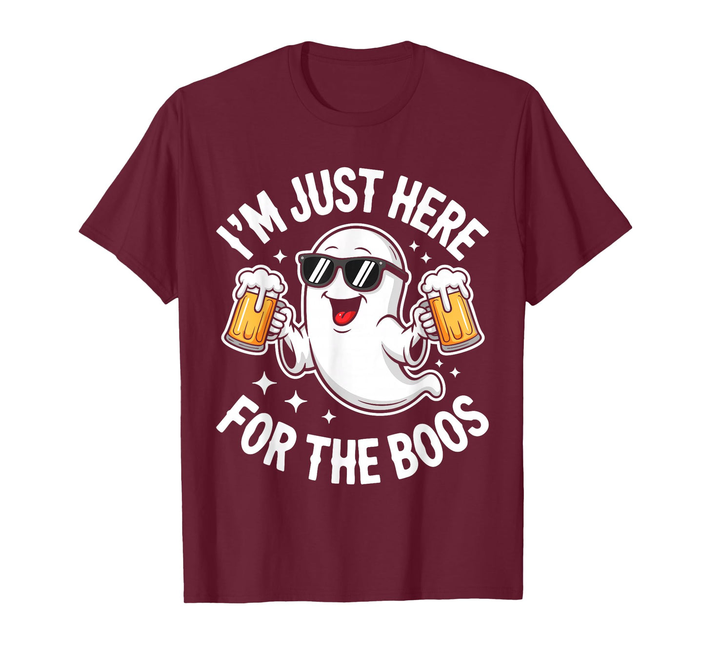 I'm Just Here for The Boos Shirt Men Women Ghost Halloween T-Shirt