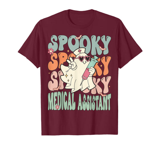 Spooky Medical Assistant Halloween Funny Costume MA T-Shirt
