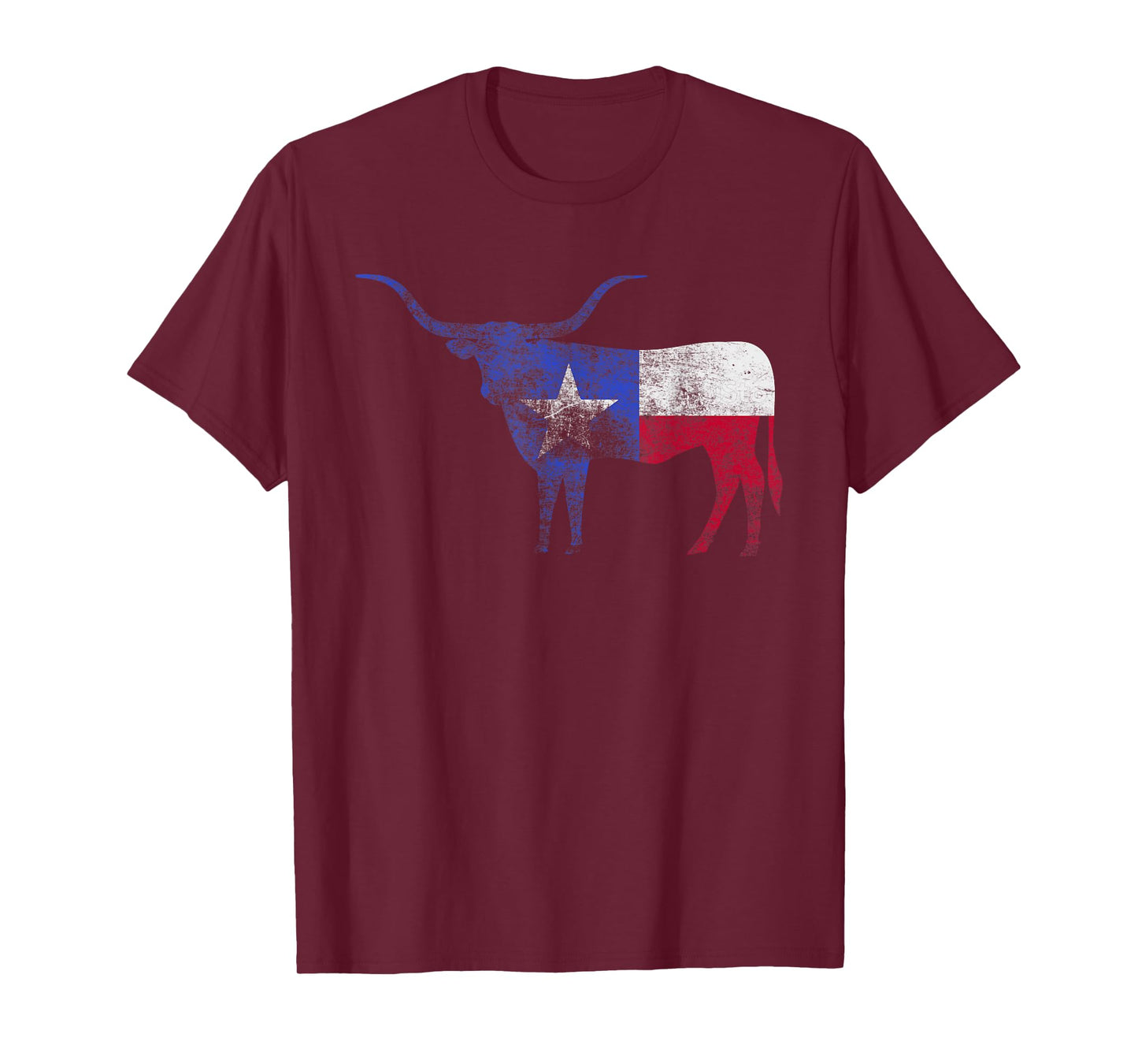 Texas Flag Shirt. Vintage Texas Flag Longhorn Bull Retro TX T-Shirt