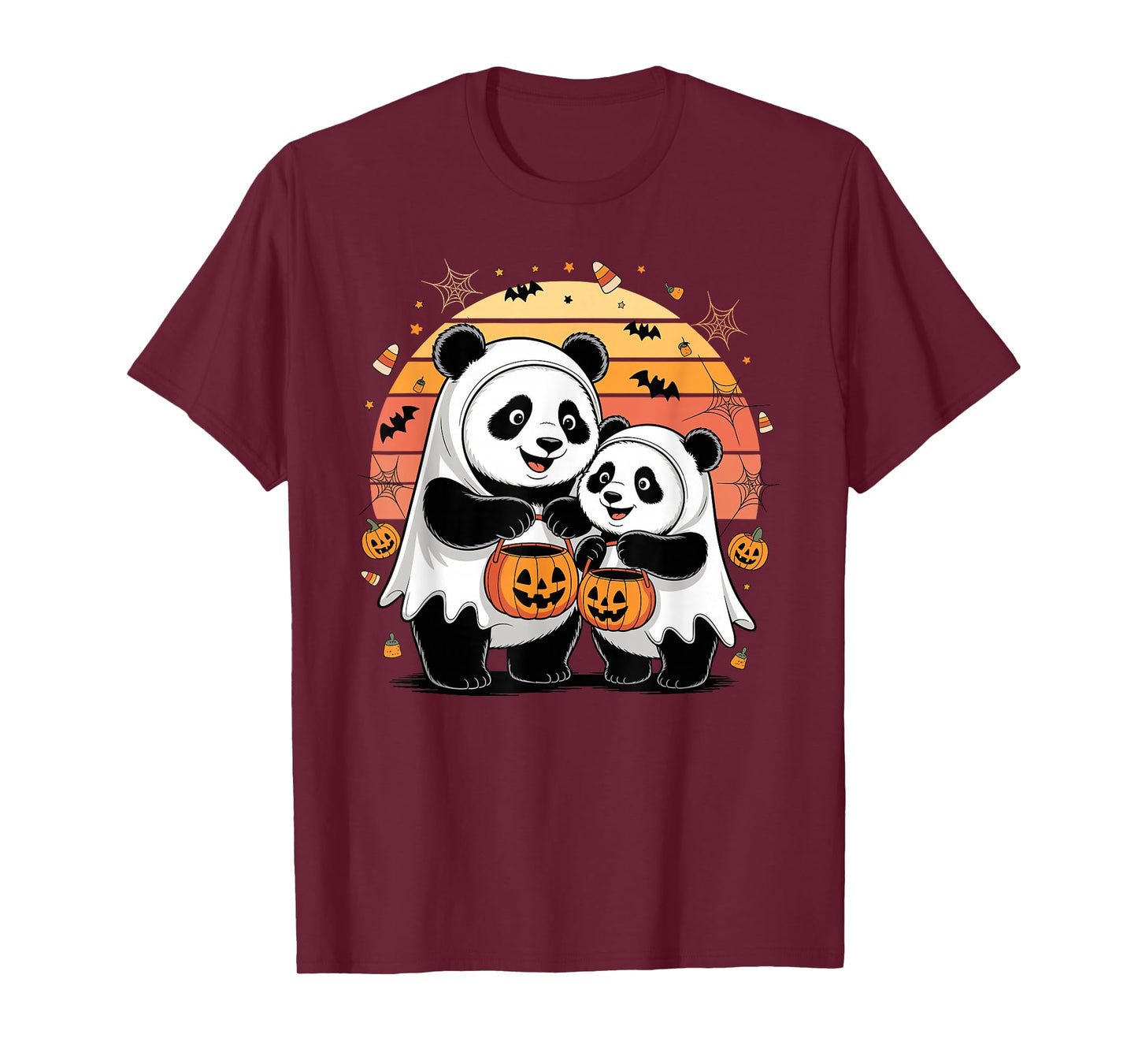 Halloween Panda Bear Pandas Ghost T-Shirt