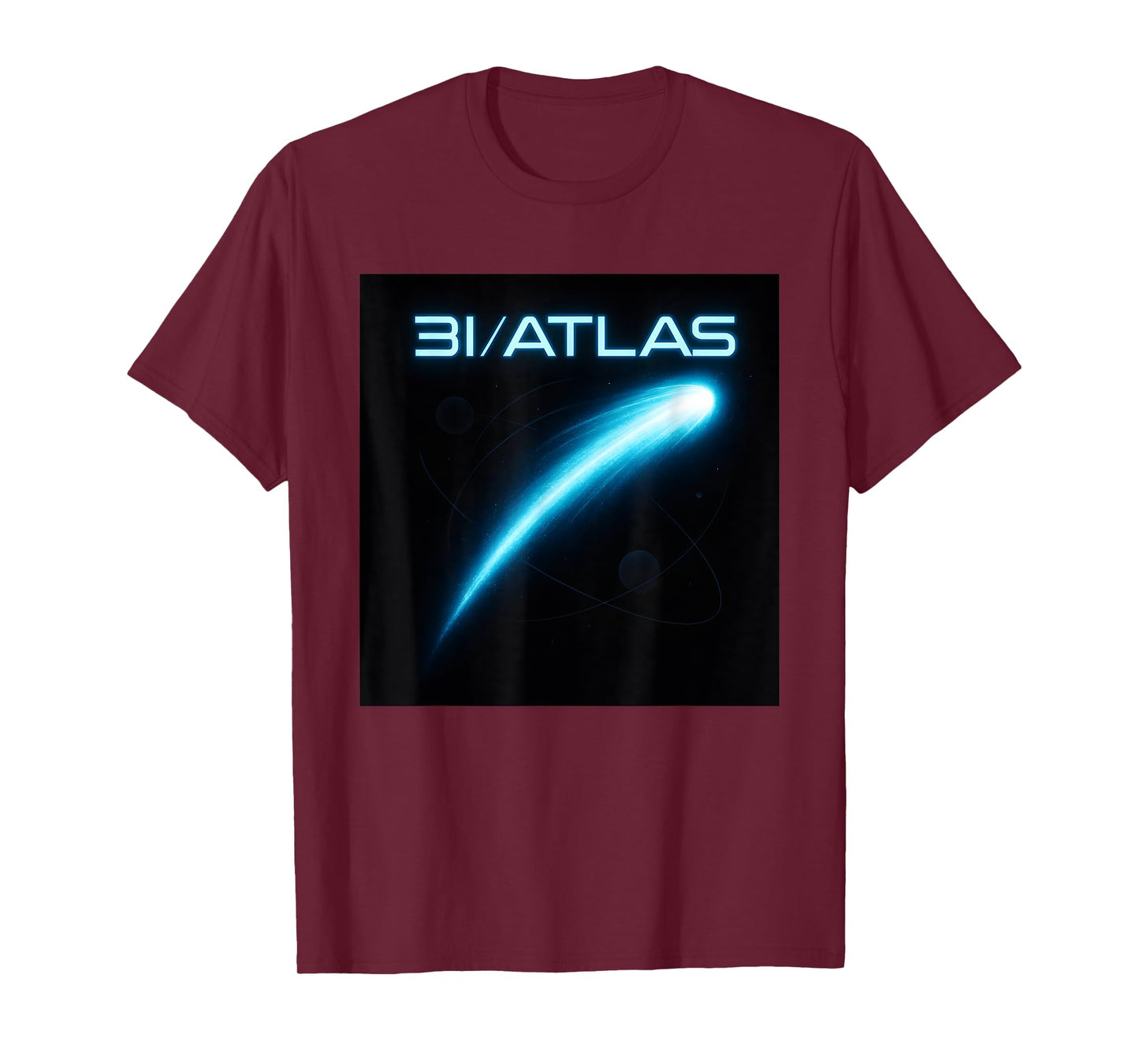 Interstellar 3I Atlas Comet Emblem UFO Alien Probe T-Shirt