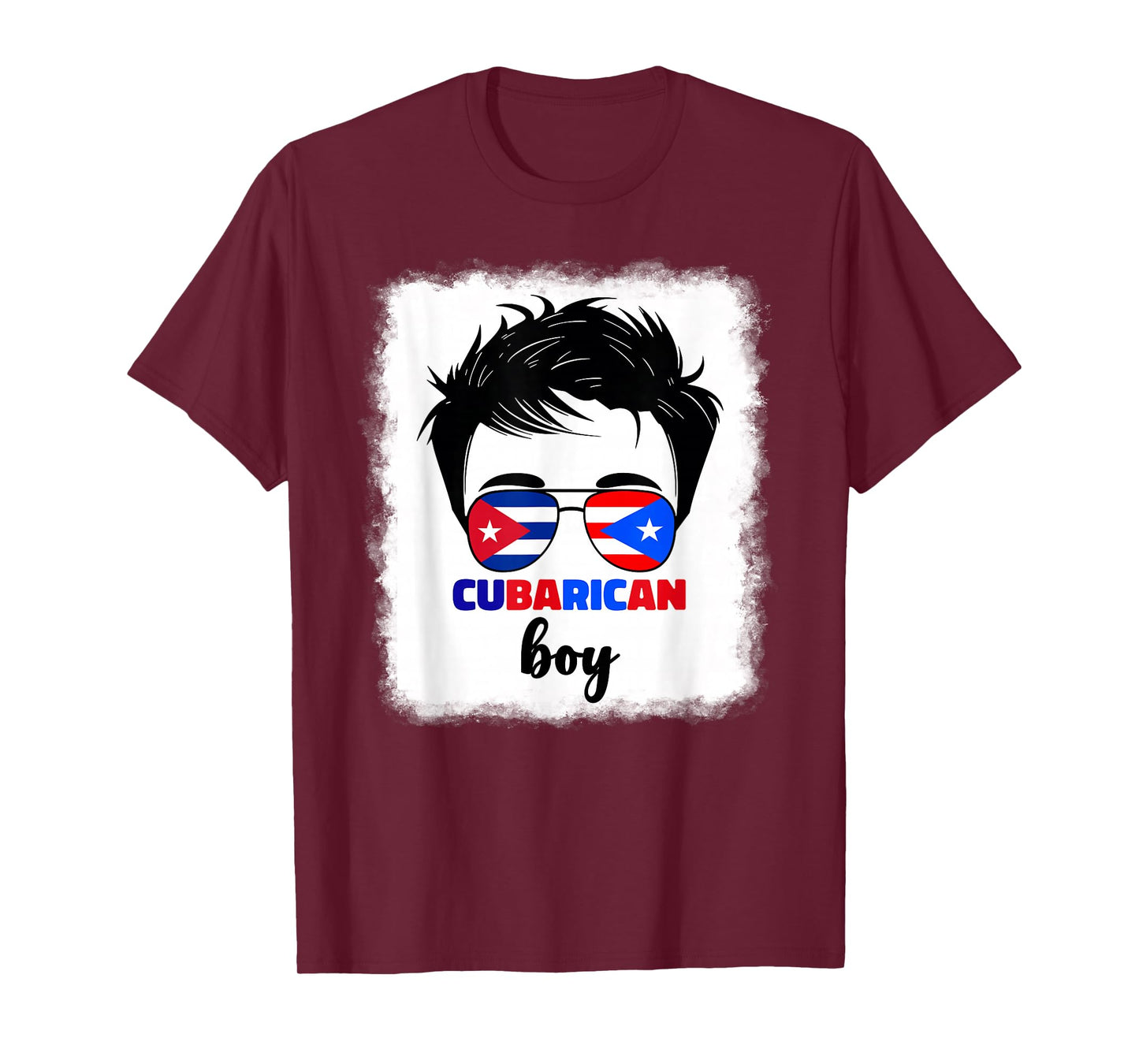 Half Cuban And Puerto Rican Rico Cuba Cubarican Kids Boys T-Shirt