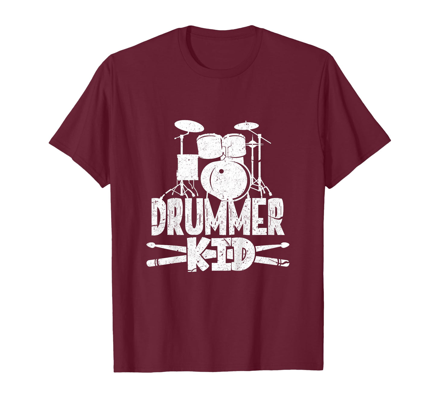Kids Drummer Kid Funny Drum Set Drummer Boy T-Shirt