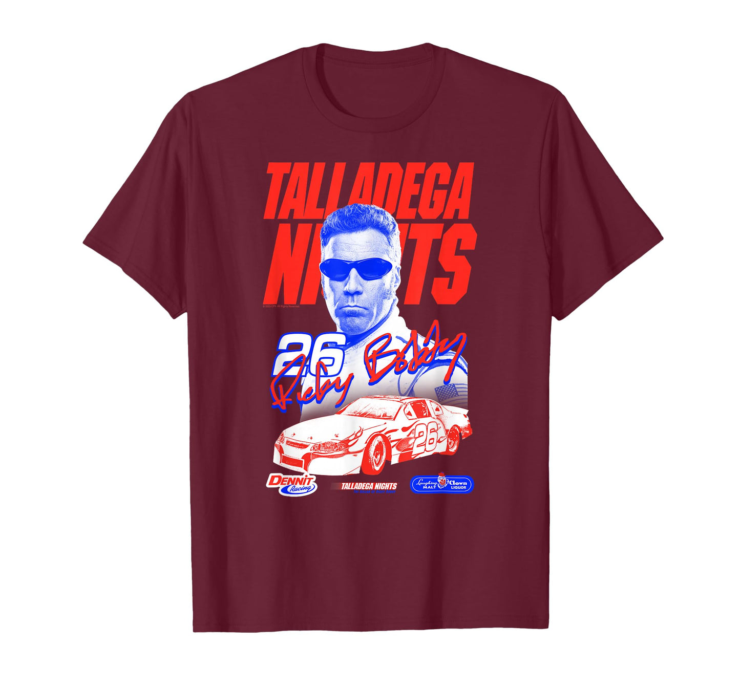 Talladega Nights Ricky Bobby 26 Signature Funny Movie T-Shirt