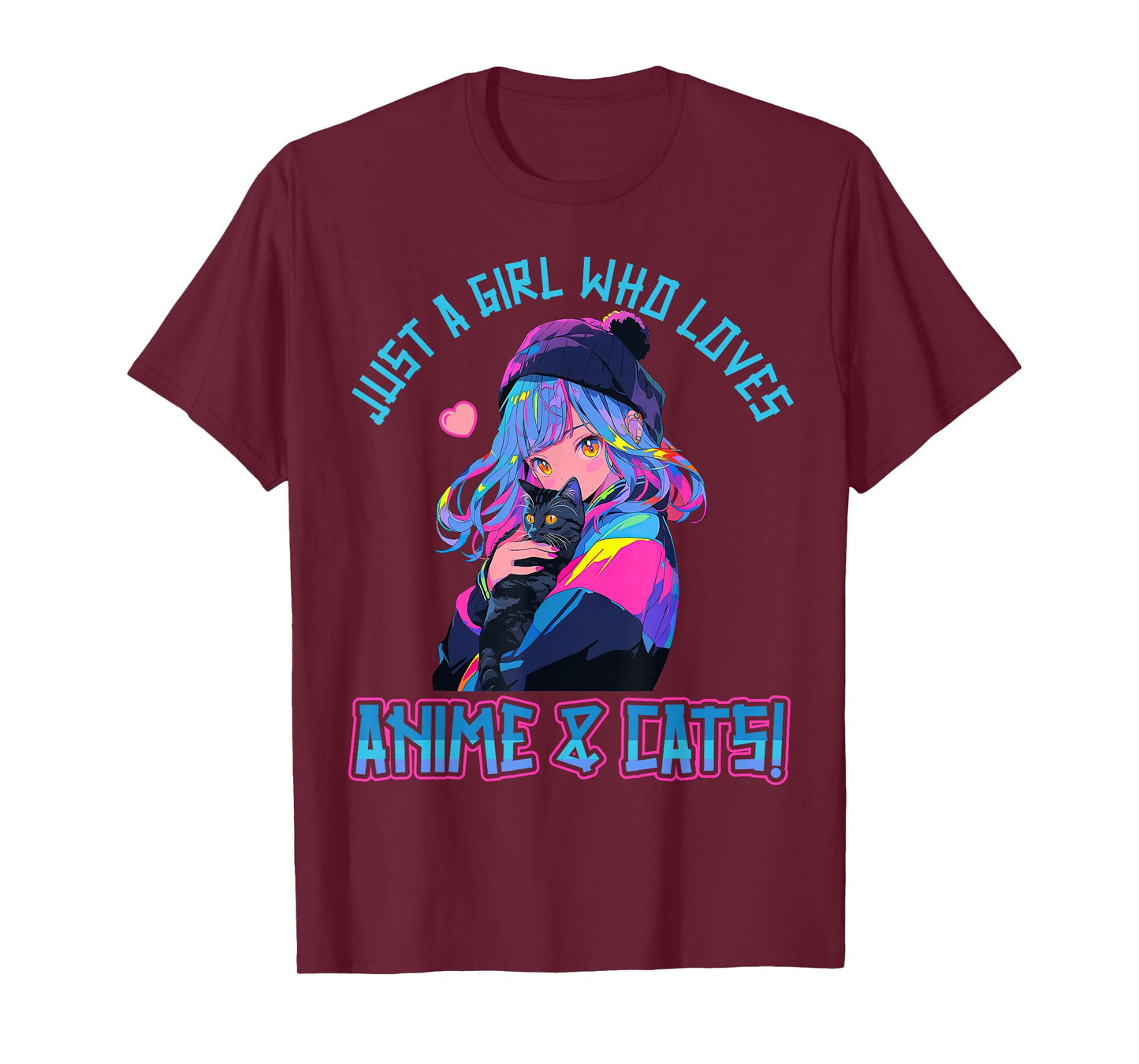 Just a Girl who loves Anime and Cats Manga Anime Lover T-Shirt