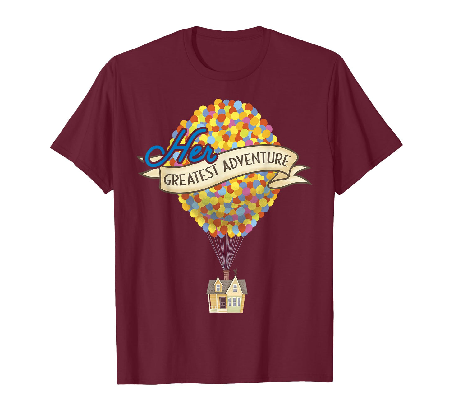 Disney Pixar Up Her Greatest Adventure House Graphic T-Shirt T-Shirt