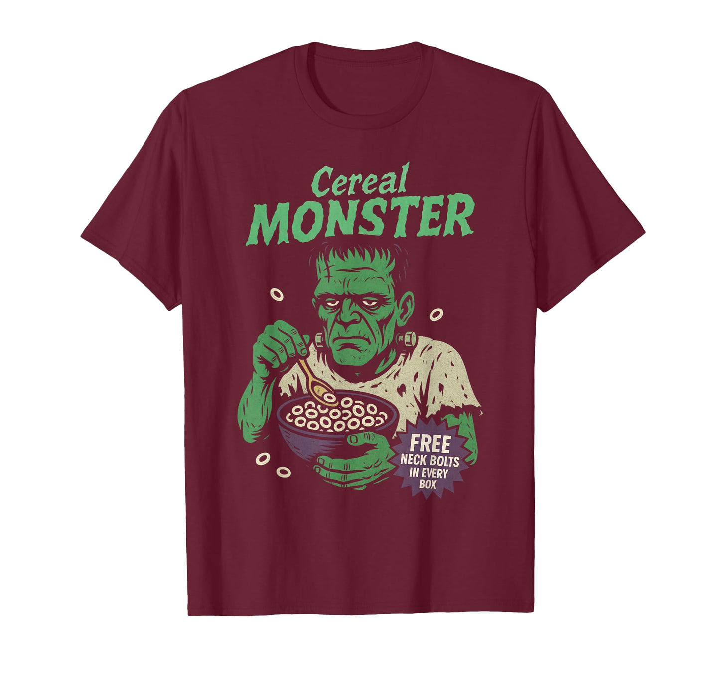 Cereal Monster Green Creature – Classic Horror Gift T-Shirt