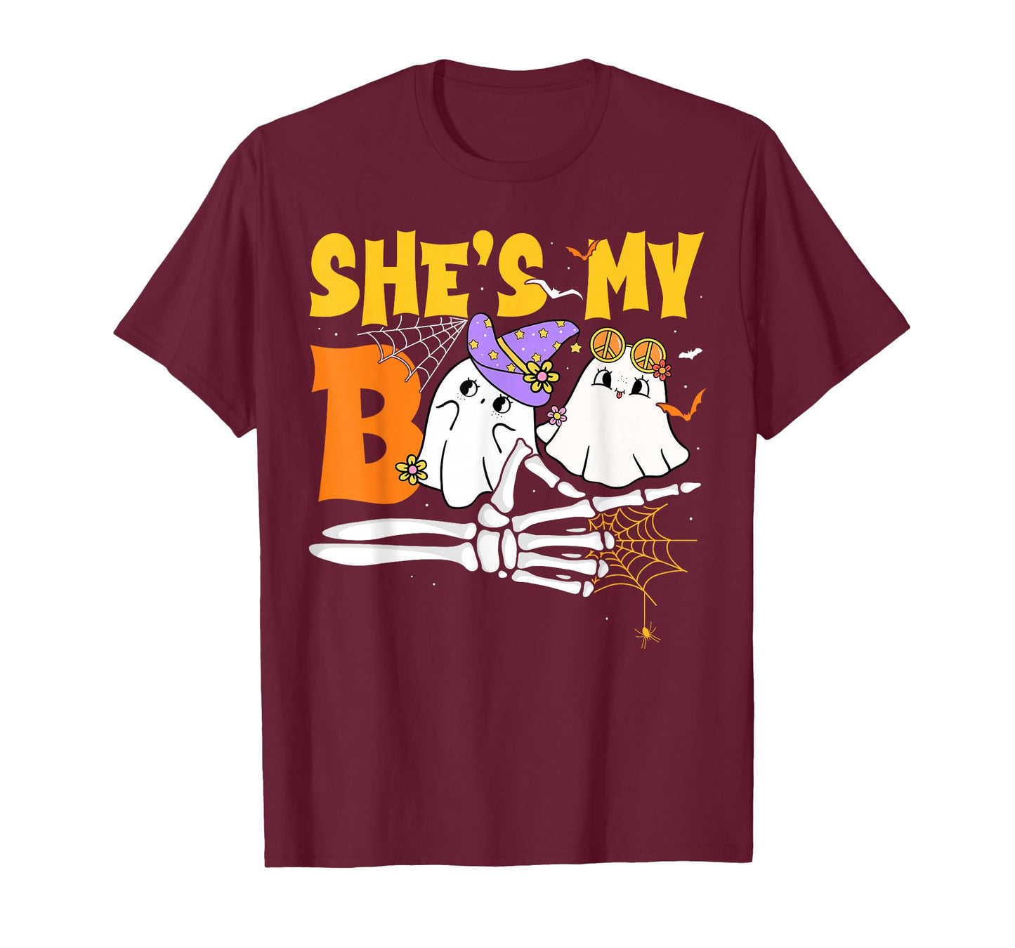 She’s My Boo He's My Boo Ghosts Matching Couple Halloween T-Shirt