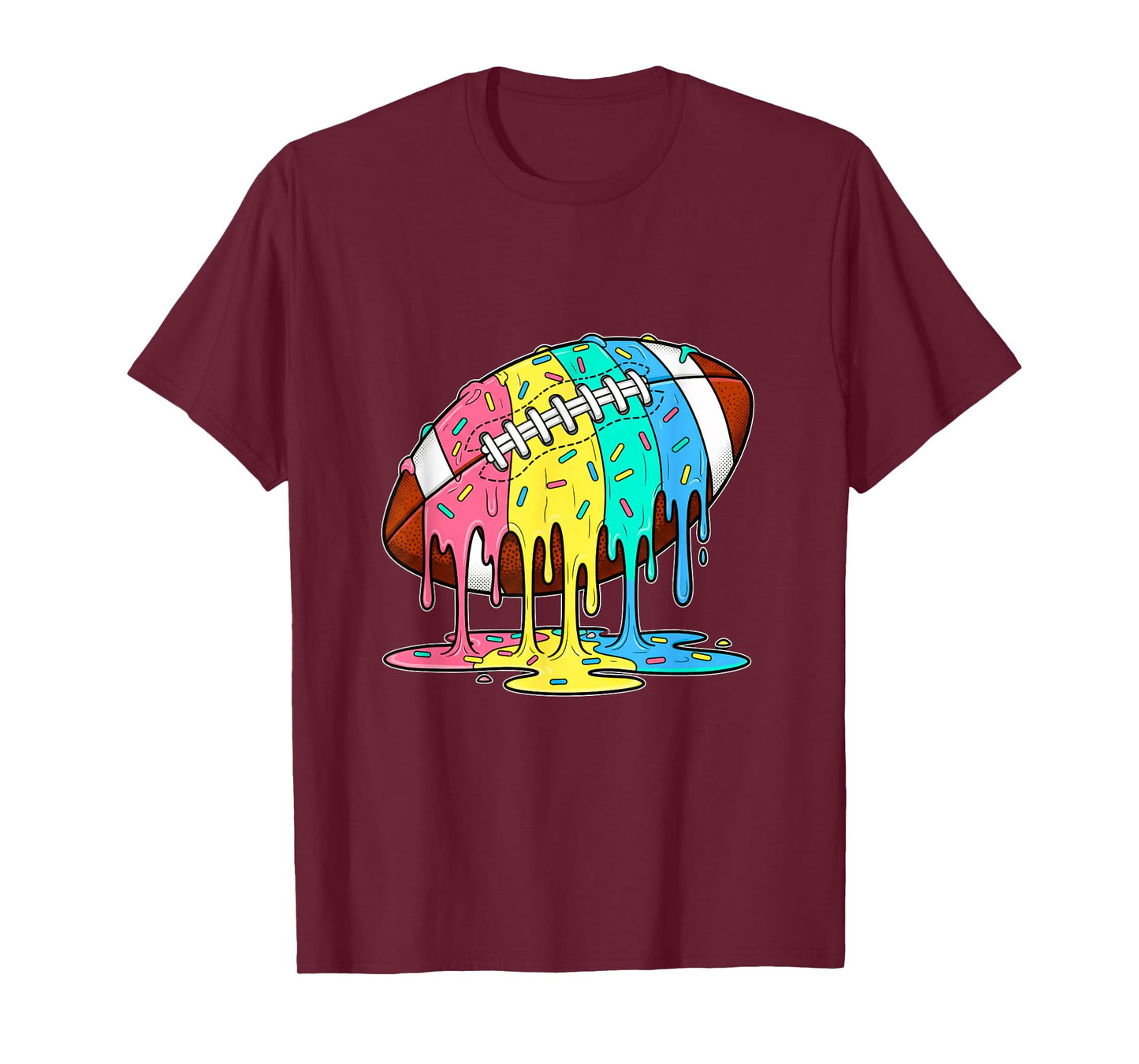 Football Drip Boys Football Ice Cream Respect Drip T-Shirt