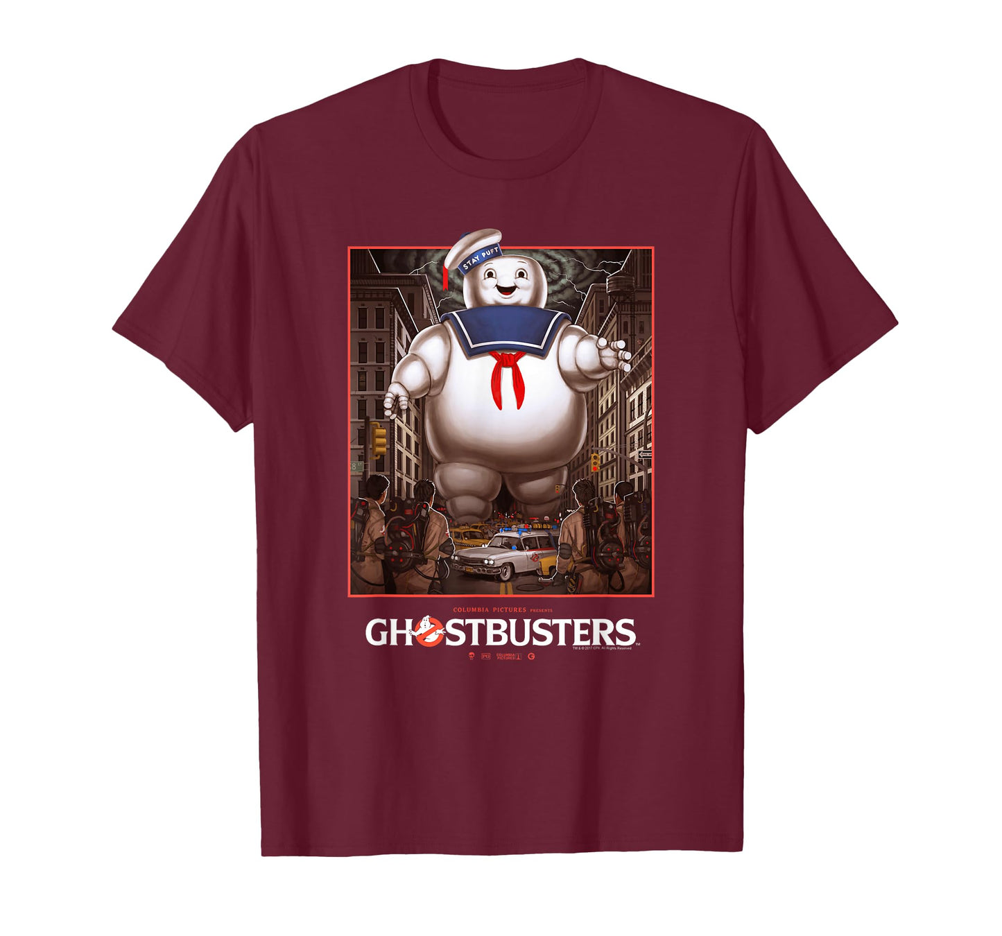 Ghostbusters Ghostbusters vs Stay Puft Vintage Movie Poster T-Shirt