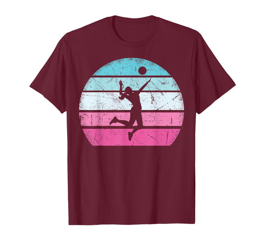 Volleyball Girl Retro Vintage T-Shirt