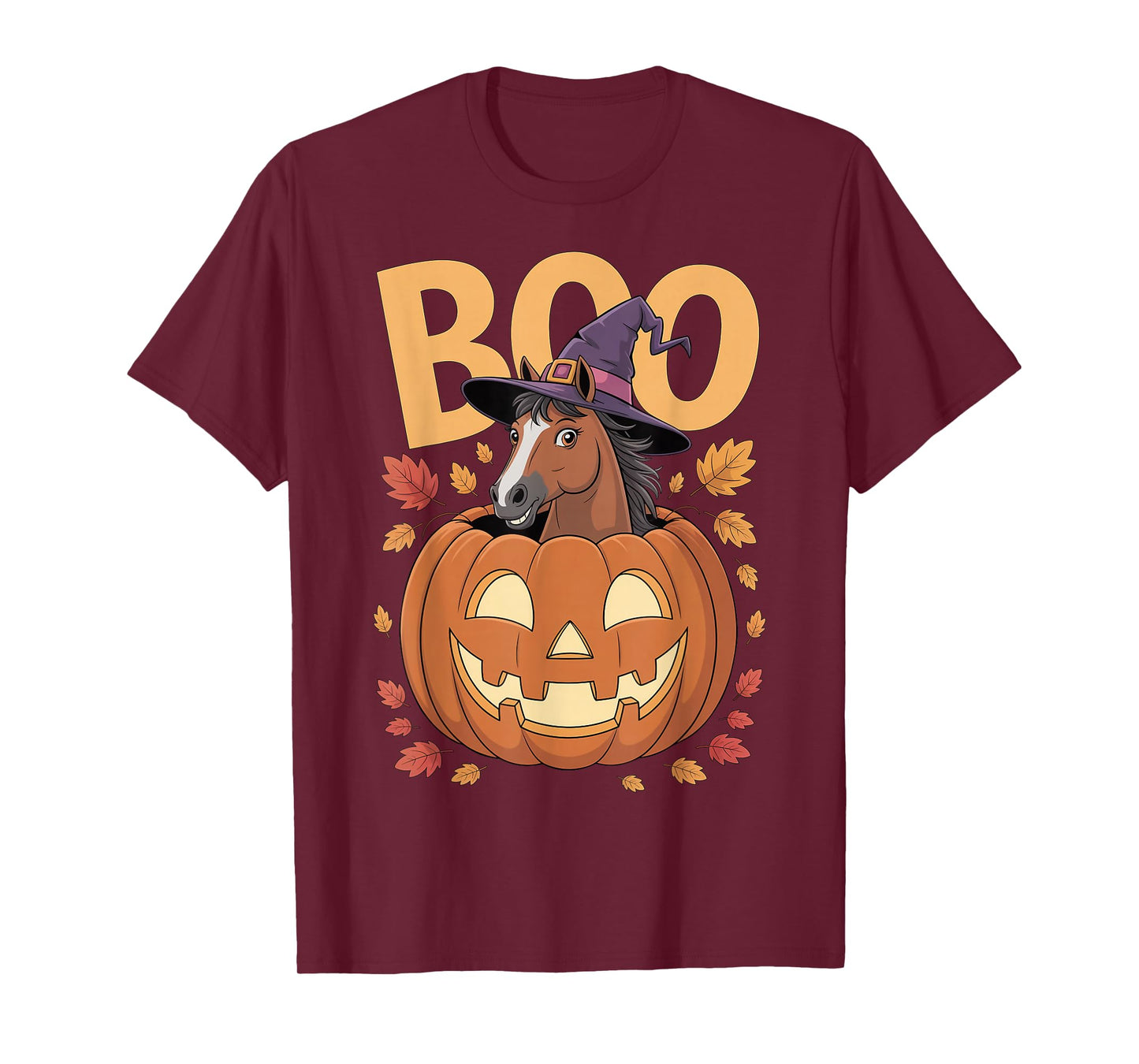 Horse Costume on Pumpkin Halloween Horse T-Shirt