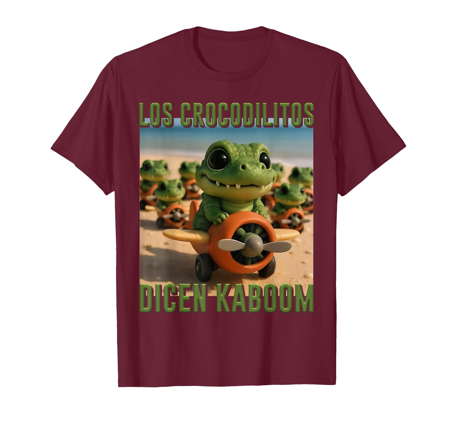 Trending AI Meme Italian Brainrot Crocodilitos Dicen Kaboom T-Shirt