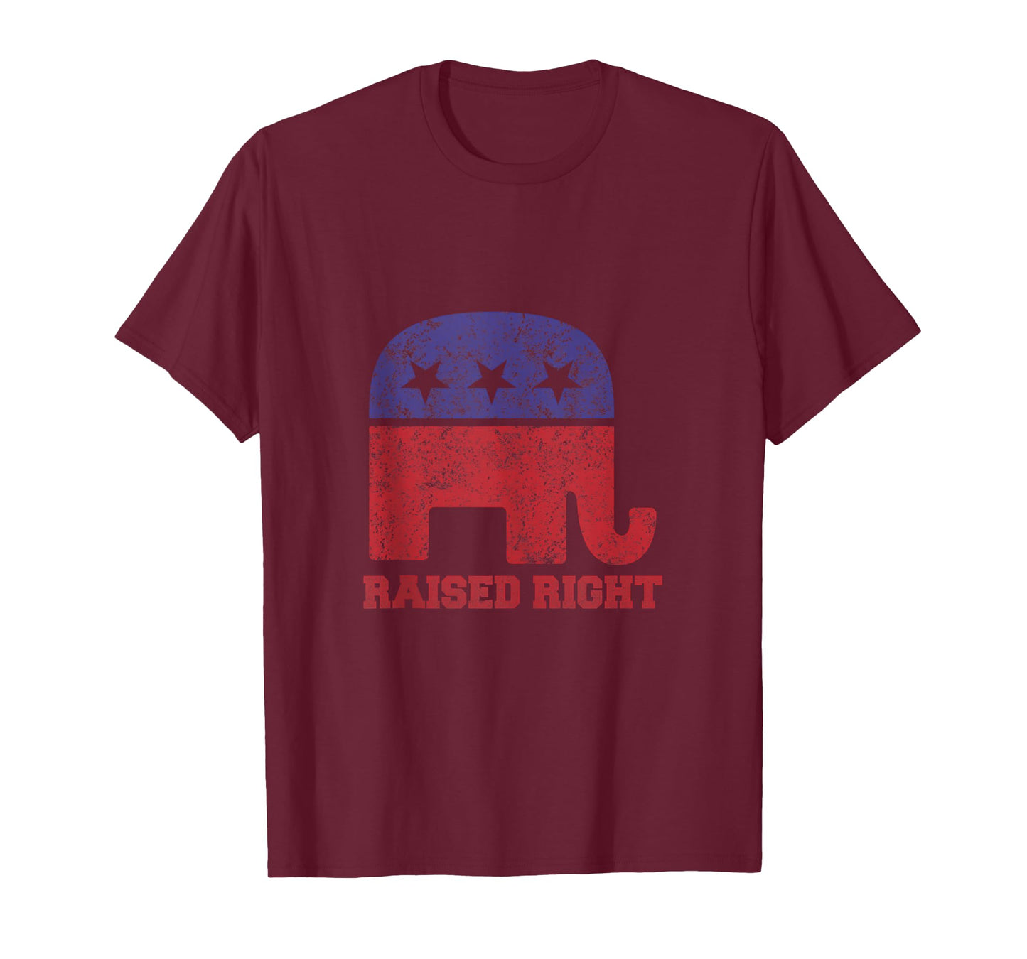Raised Right! Republican Elephant Vintage Logo Tank Top