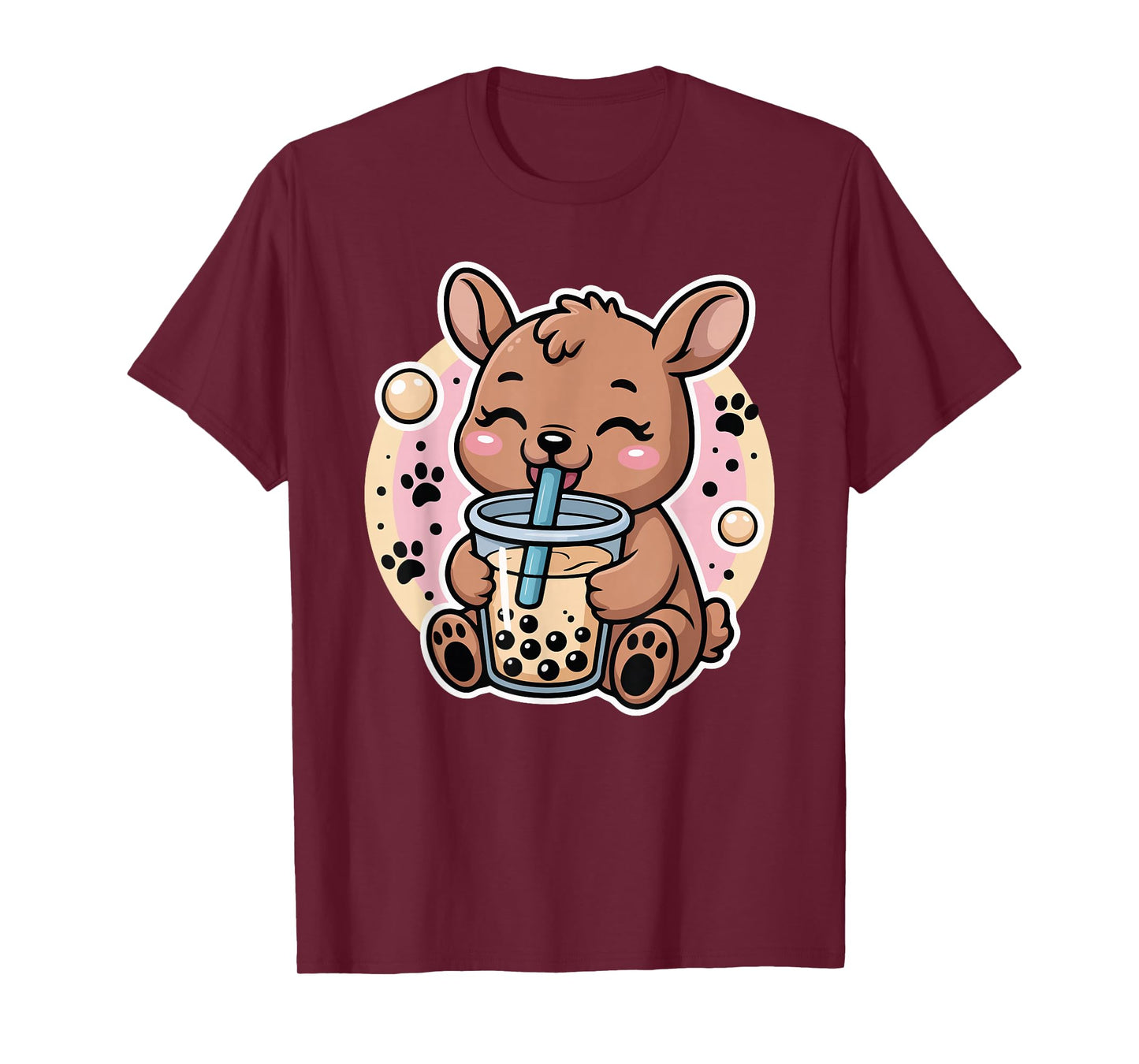 Deer Boba Tea Bubble Tea Anime Kawaii T-Shirt