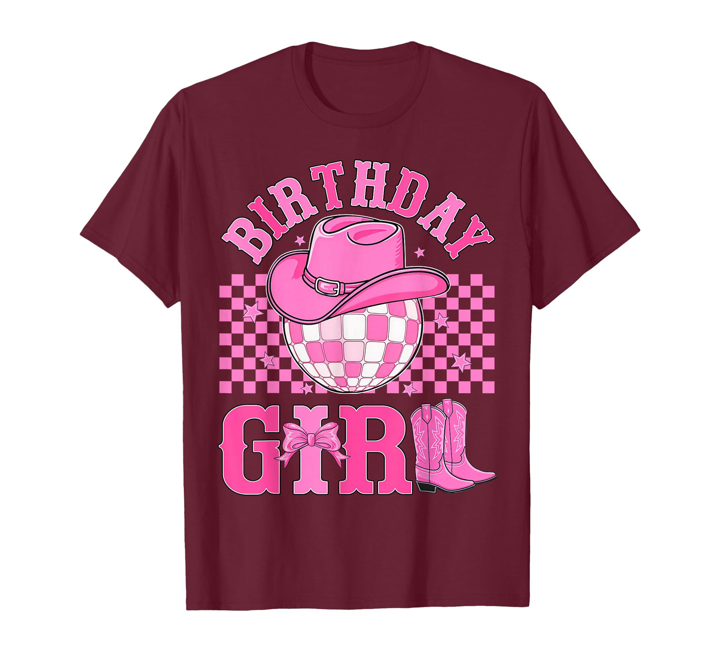 Birthday Cowgirl Western Disco Birthday Girl Party T-Shirt