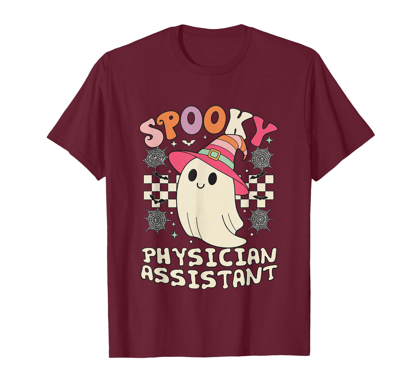 Spooky Physician Assistant Ghost Halloween T-Shirt