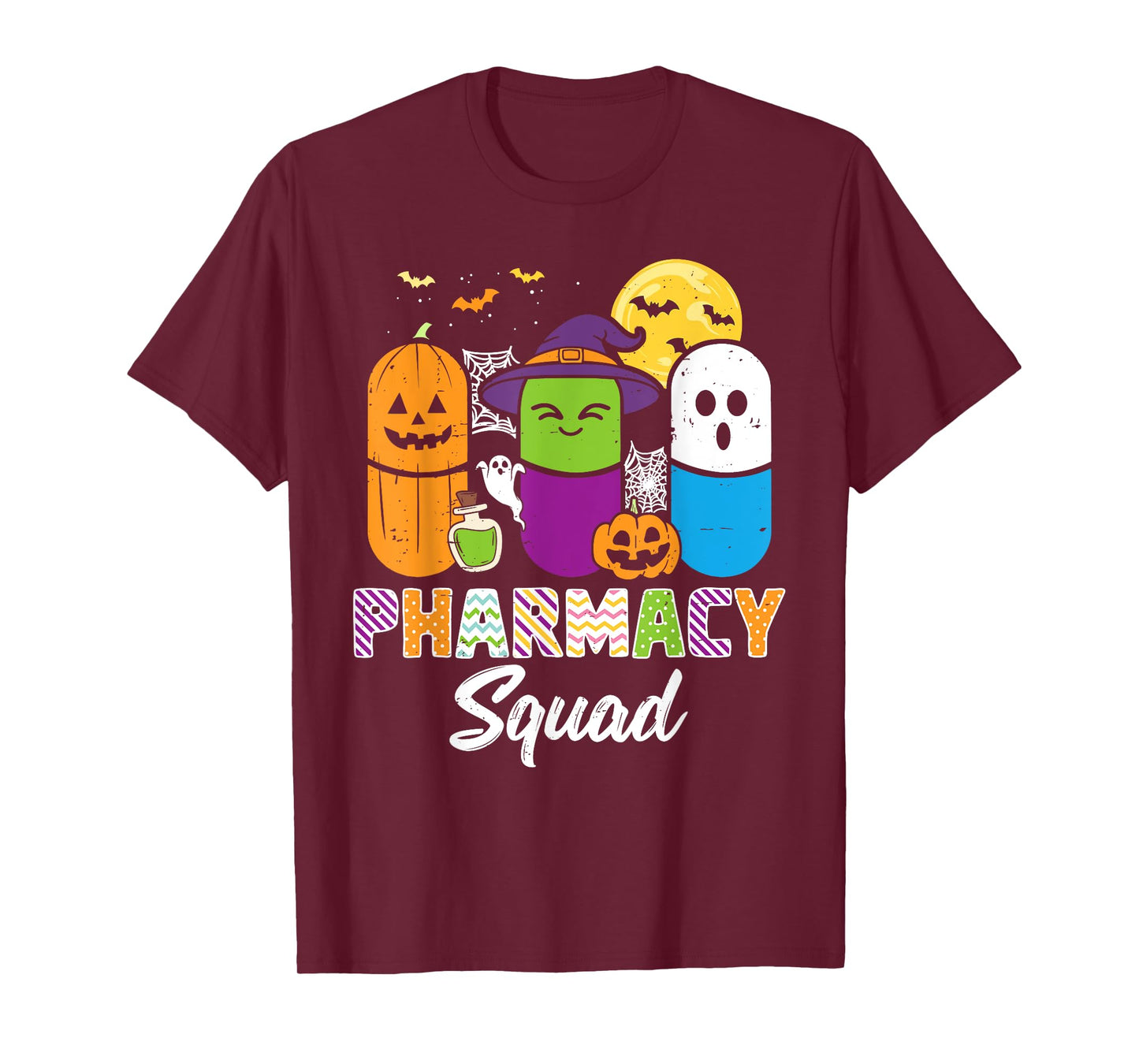 Halloween Pharmacy Squad PIlls Costume Pharmacist Women Men T-Shirt