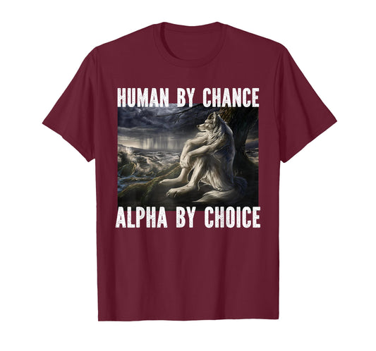 I Heart Werewolfs Alpha Funny Cringe Werewolf Wolf Meme T-Shirt