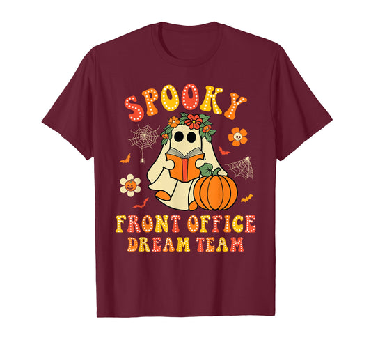 Administrative Assistant Spooky Front Office Team Halloween T-Shirt